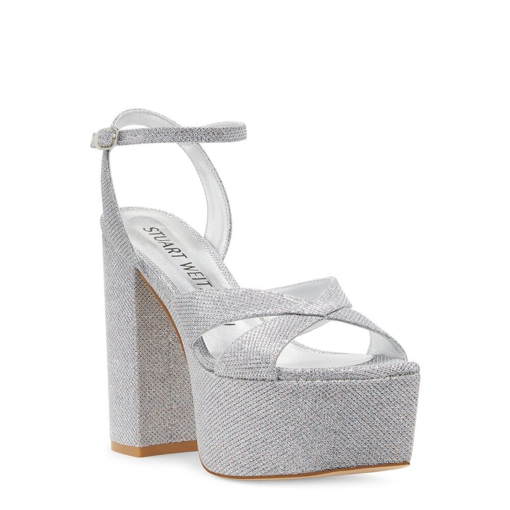 Stuart Weitzman Miami Square High 140 Platform Sandals